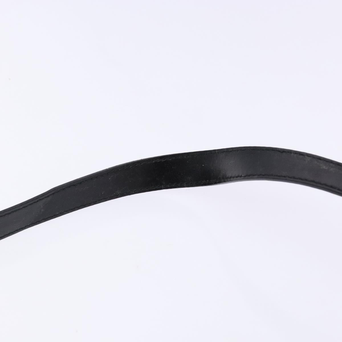 GUCCI Bamboo Hand Bag Nylon 2way Black Silver 000 2404 0509 Auth 138453