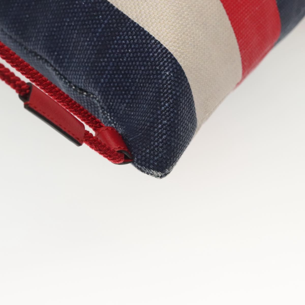 GUCCI Backpack Canvas Blue Red 473872 Auth 138454