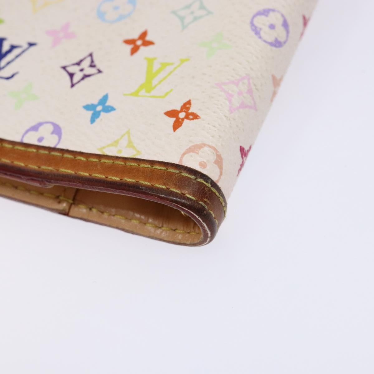 LOUIS VUITTON Multicolor Agenda PM Day Planner Cover White R21074 Auth 138480