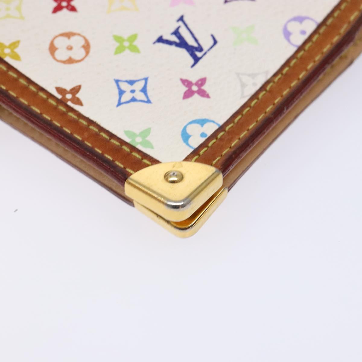 LOUIS VUITTON Multicolor Agenda PM Day Planner Cover White R21074 Auth 138480