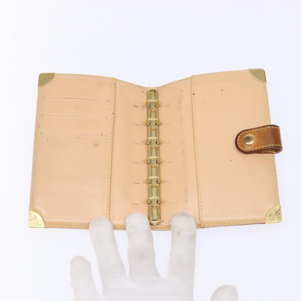 LOUIS VUITTON Multicolor Agenda PM Day Planner Cover White R21074 Auth 138480