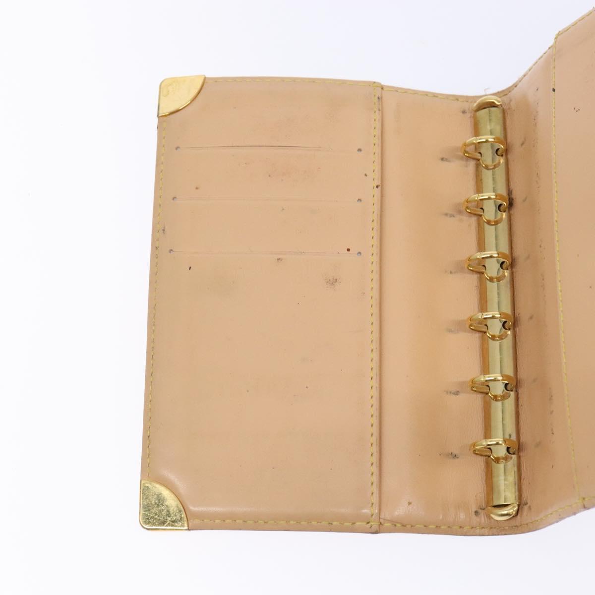 LOUIS VUITTON Multicolor Agenda PM Day Planner Cover White R21074 Auth 138480