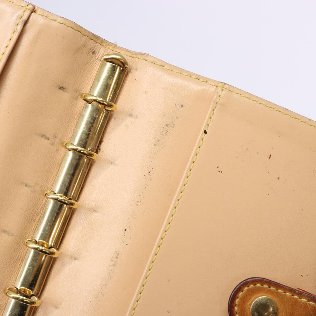 LOUIS VUITTON Multicolor Agenda PM Day Planner Cover White R21074 Auth 138480