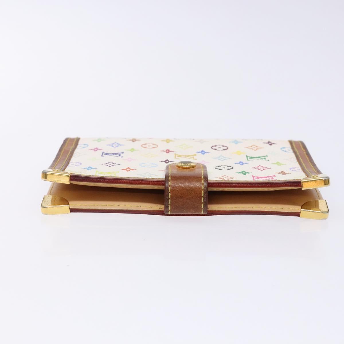 LOUIS VUITTON Multicolor Agenda PM Day Planner Cover White R21074 Auth 138480