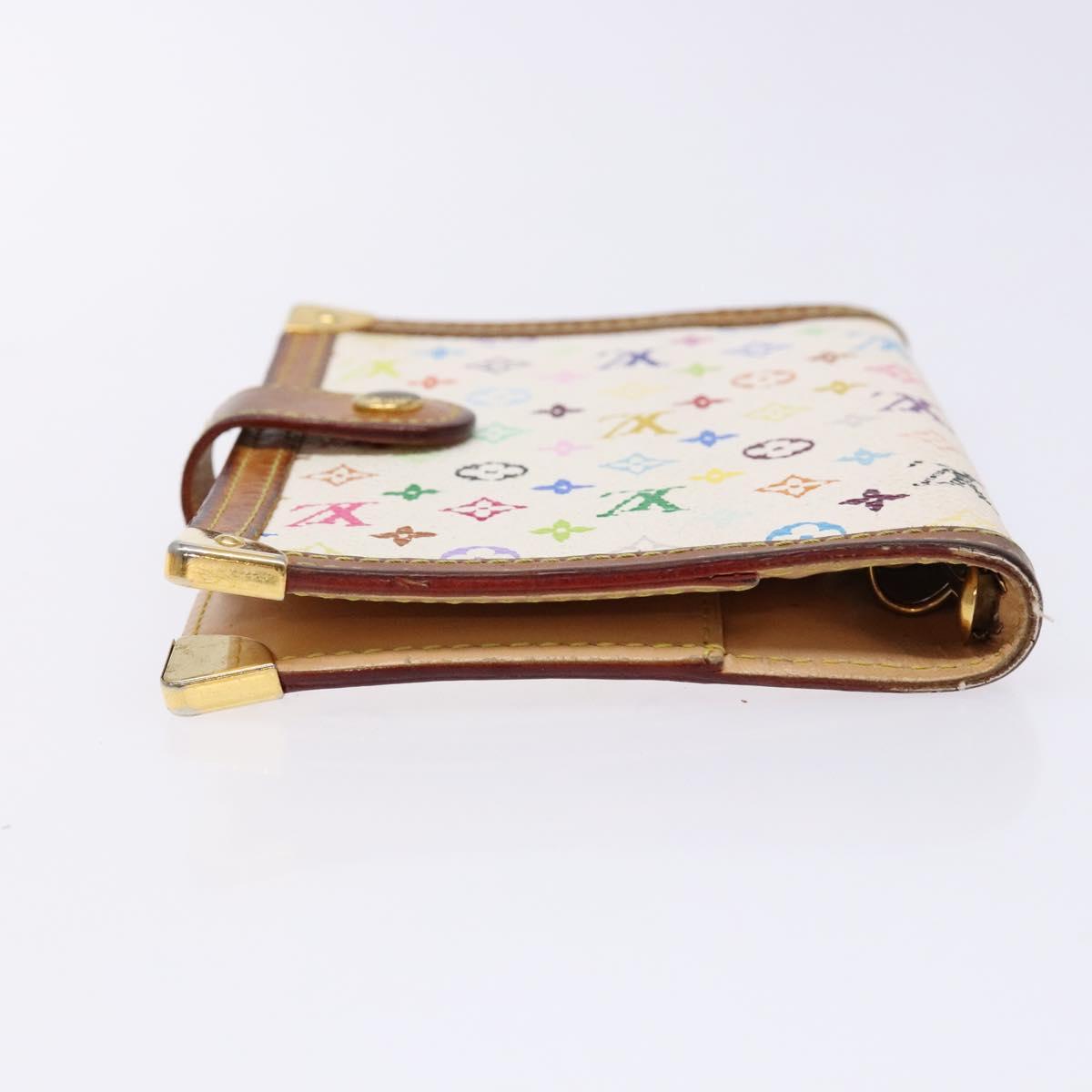 LOUIS VUITTON Multicolor Agenda PM Day Planner Cover White R21074 Auth 138480
