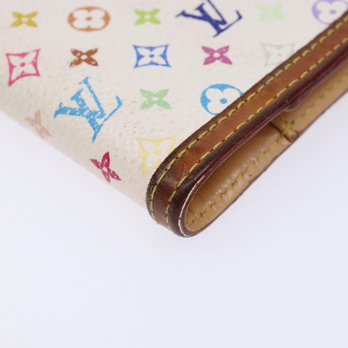 LOUIS VUITTON Multicolor Agenda PM Day Planner Cover White R21074 Auth 138480