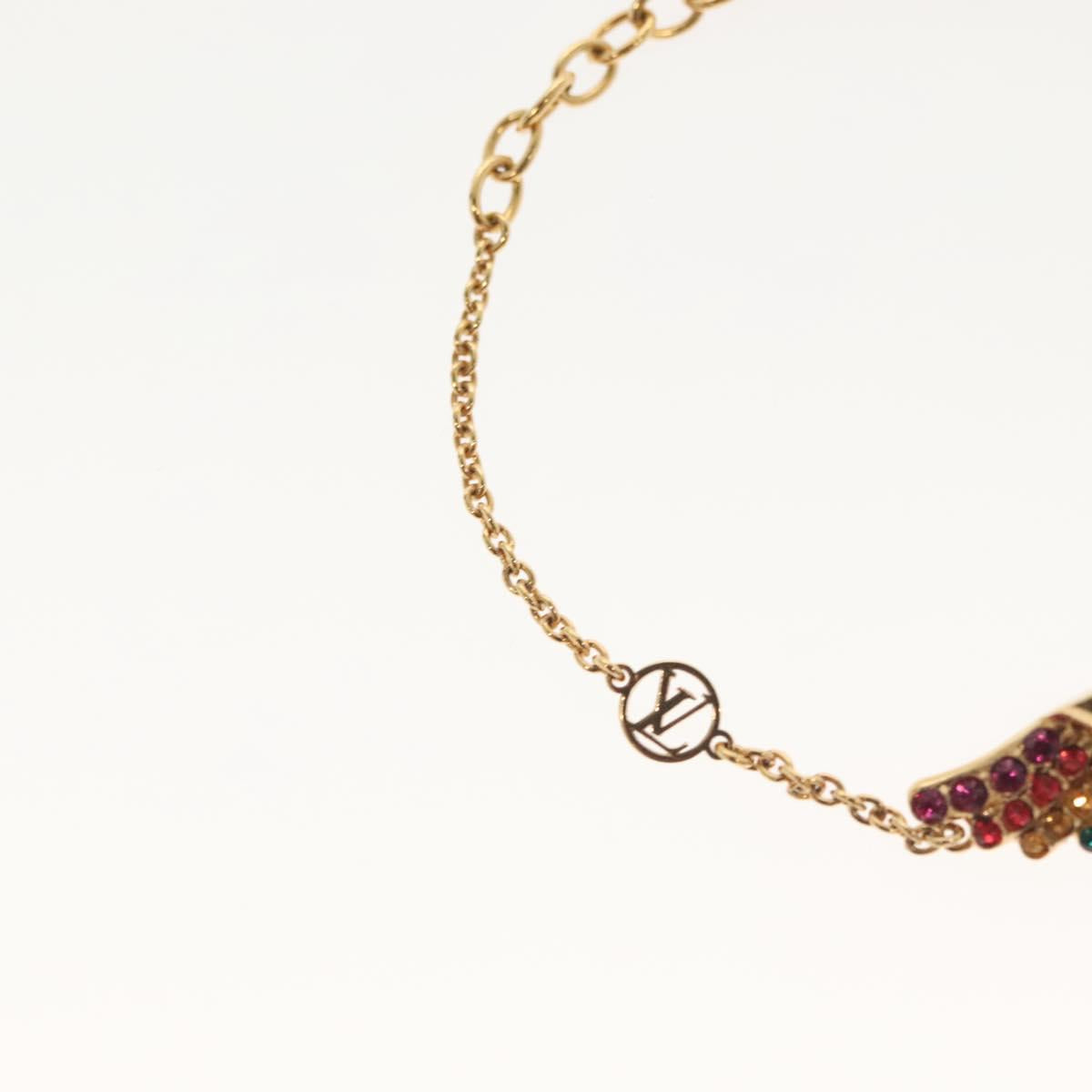 LOUIS VUITTON Brassley Essential V California Bracelet Gold M69580 Auth 138494