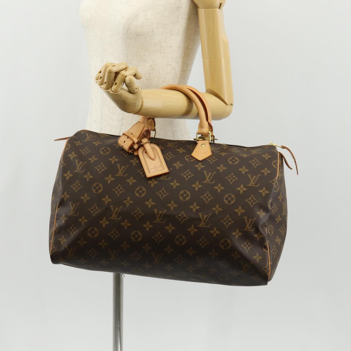 LOUIS VUITTON Monogram Speedy 40 Hand Bag M41522 LV Auth 138513V