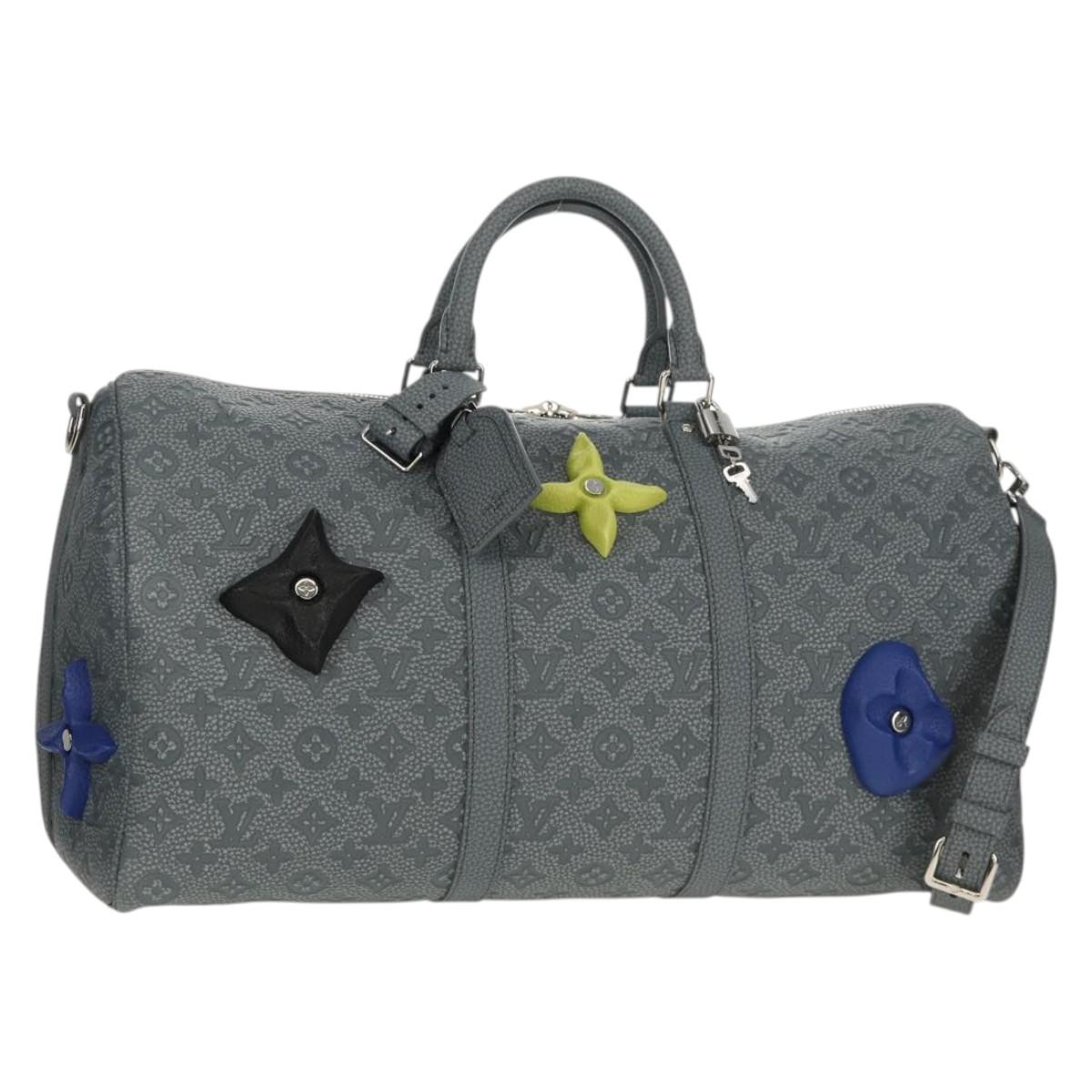 LOUIS VUITTON Taurillon Climbing Keepall Bandouliere 50 Bag M20901 Auth 138514SM