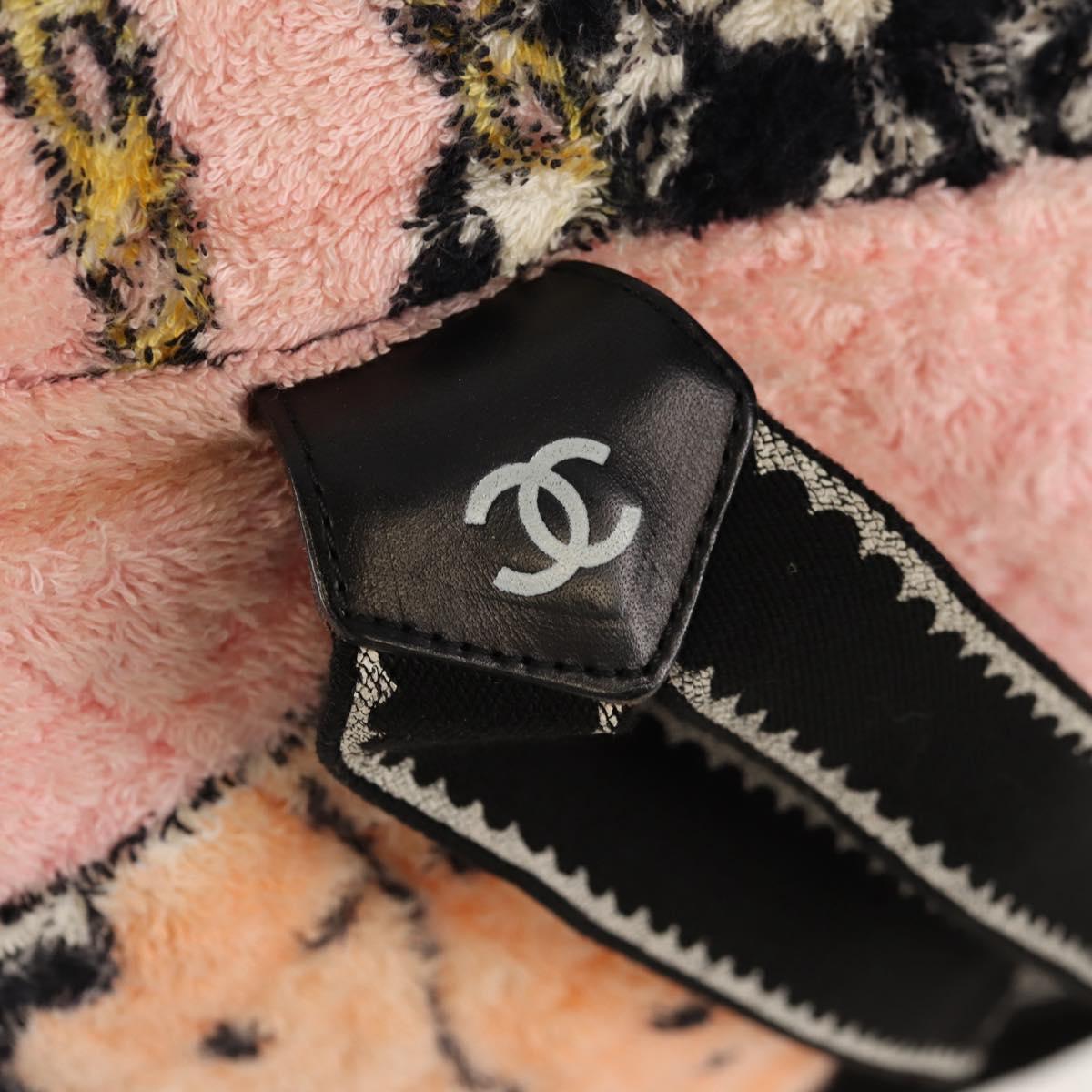 CHANEL Matelasse COCO Mark Backpack pile Pink Gold CC Auth 138517SM