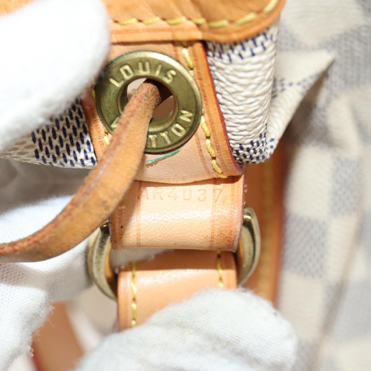 LOUIS VUITTON Damier Azur Noe Shoulder Bag N42222 LV Auth 138518V