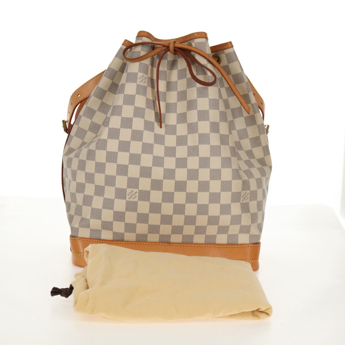 LOUIS VUITTON Damier Azur Noe Shoulder Bag N42222 LV Auth 138518V