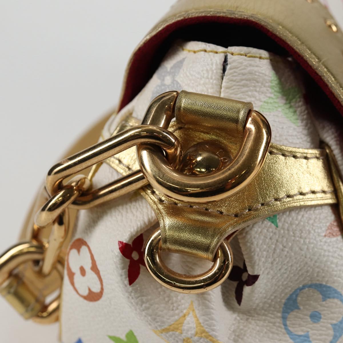 LOUIS VUITTON Monogram Multicolor Marilyn Shoulder Bag White M40206 Auth 138531SAV