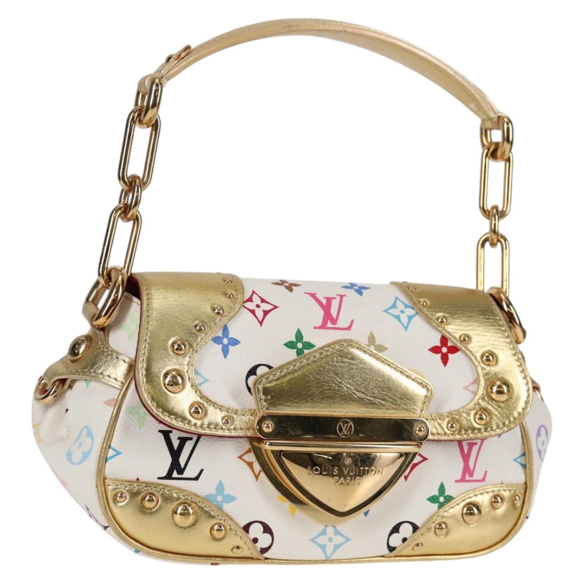 LOUIS VUITTON Monogram Multicolor Marilyn Shoulder Bag White M40206 Auth 138531SAV