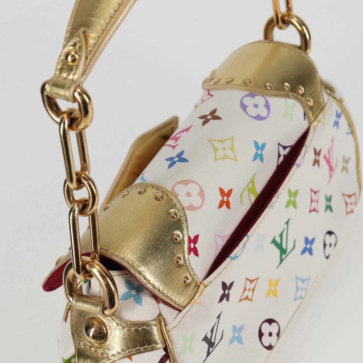 LOUIS VUITTON Monogram Multicolor Marilyn Shoulder Bag White M40206 Auth 138531A