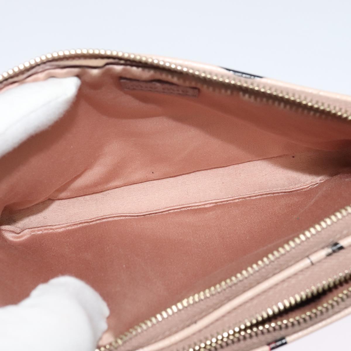 Miu Miu Shoulder Bag Leather Pink Gold Auth 138543