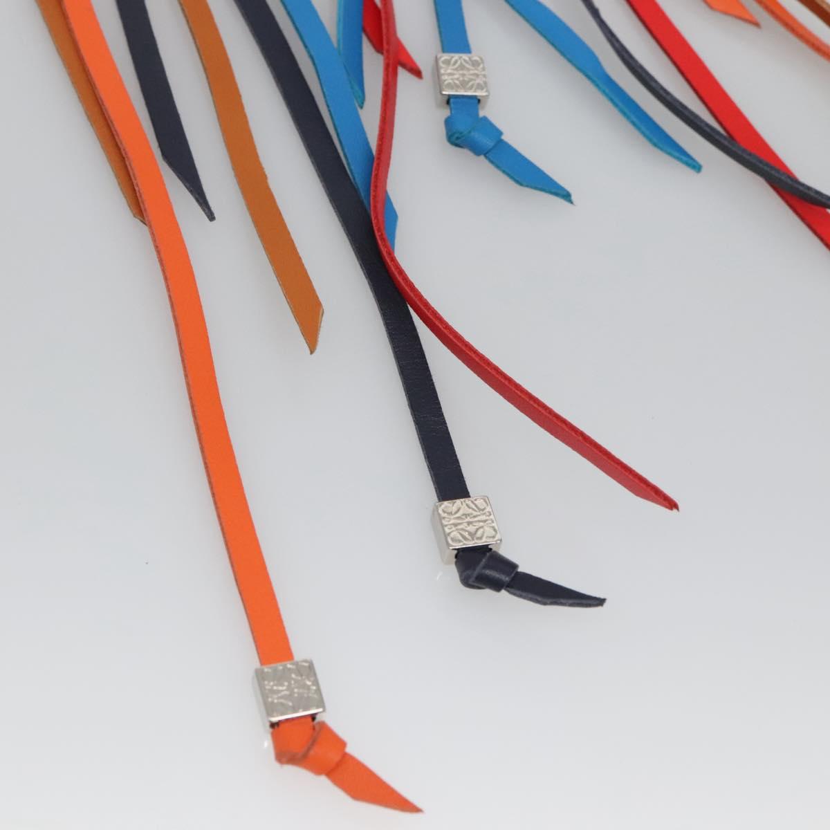 LOEWE Bag Charm Leather Multicolor Auth 138576