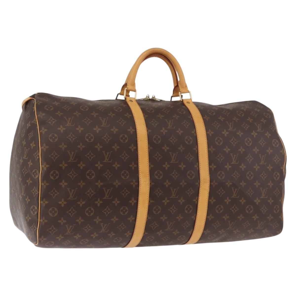LOUIS VUITTON Monogram Keepall 60 Boston Bag M41422 LV Auth 138580