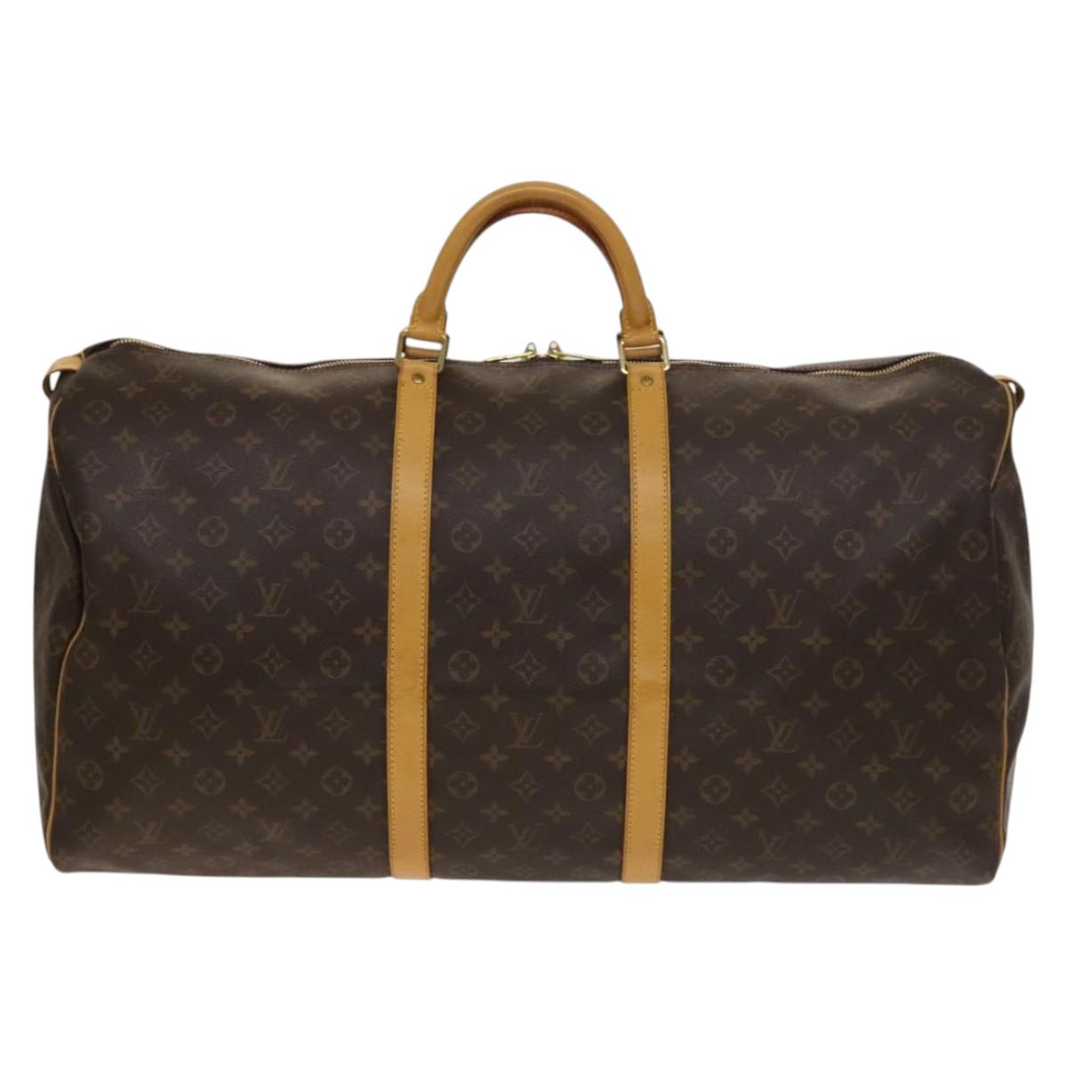 LOUIS VUITTON Monogram Keepall 60 Boston Bag M41422 LV Auth 138580