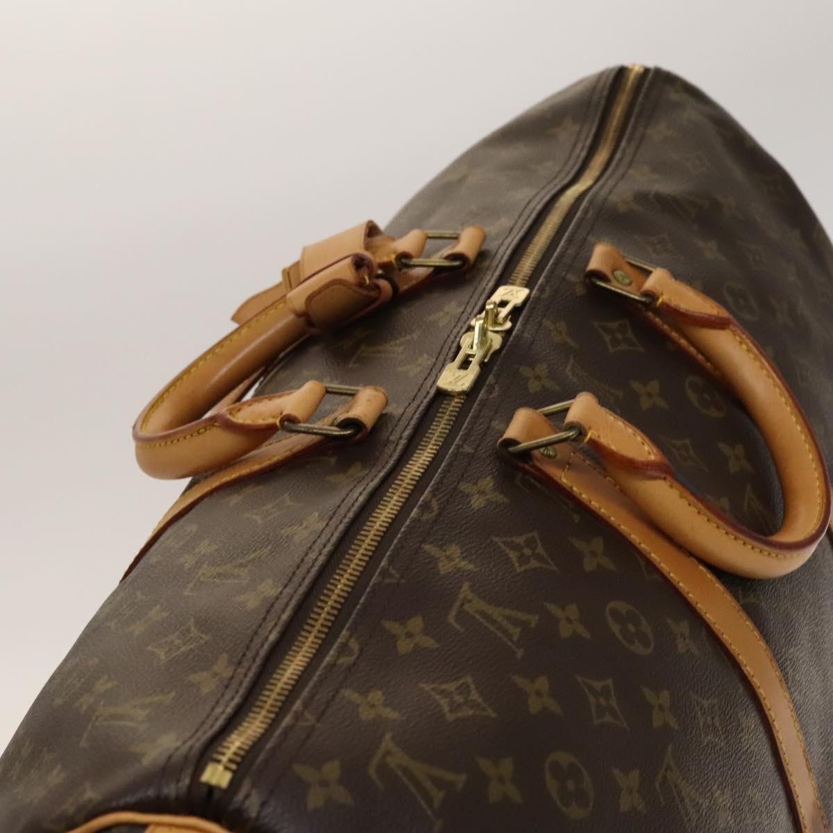 LOUIS VUITTON Monogram Keepall 55 Boston Bag M41424 LV Auth 138586