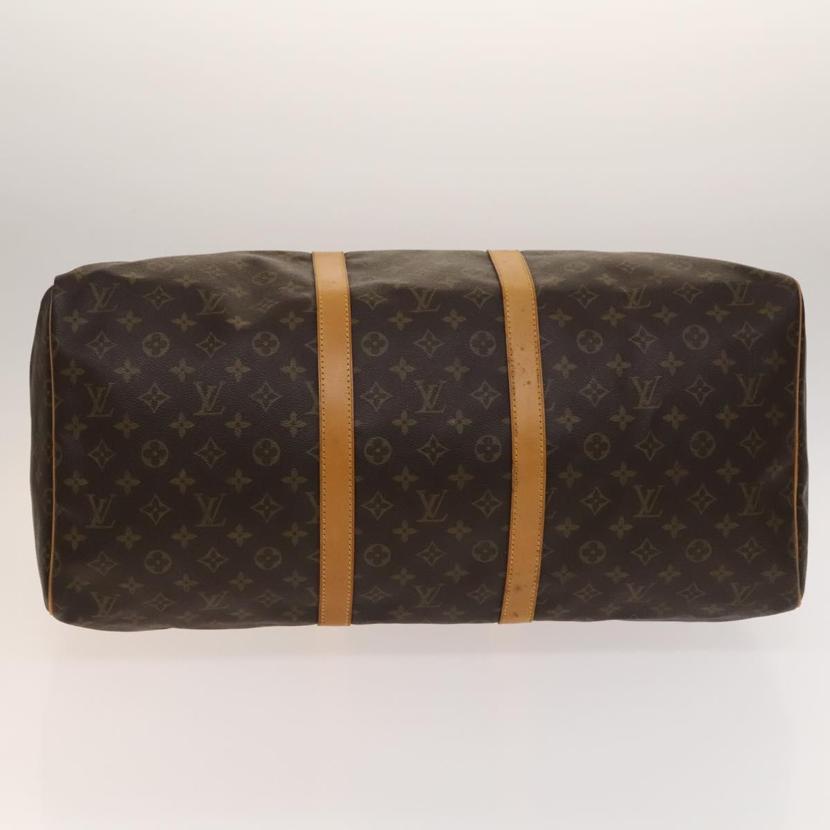 LOUIS VUITTON Monogram Keepall 55 Boston Bag M41424 LV Auth 138586