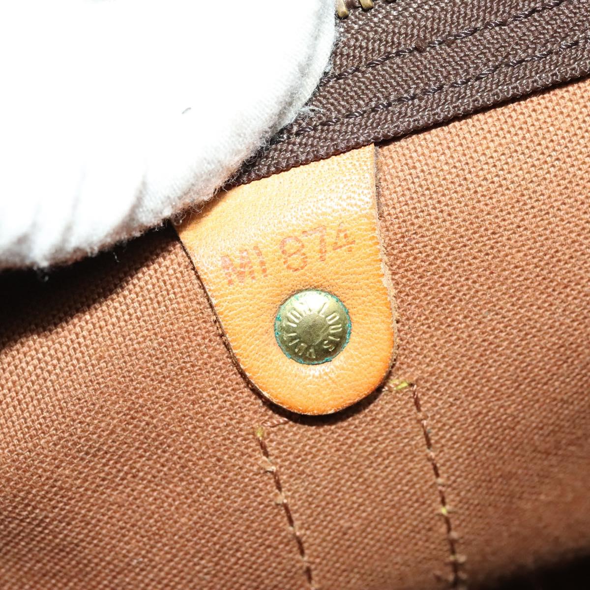 LOUIS VUITTON Monogram Keepall 55 Boston Bag M41424 LV Auth 138587