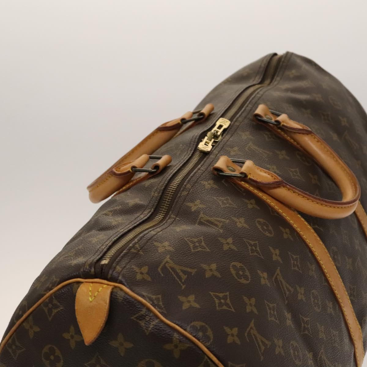 LOUIS VUITTON Monogram Keepall 55 Boston Bag M41424 LV Auth 138587
