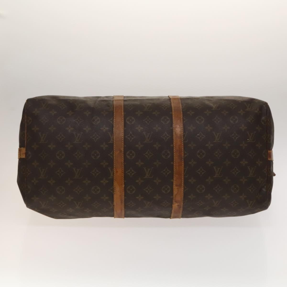 LOUIS VUITTON Monogram Keepall Bandouliere 55 Boston Bag M41414 LV Auth 138588