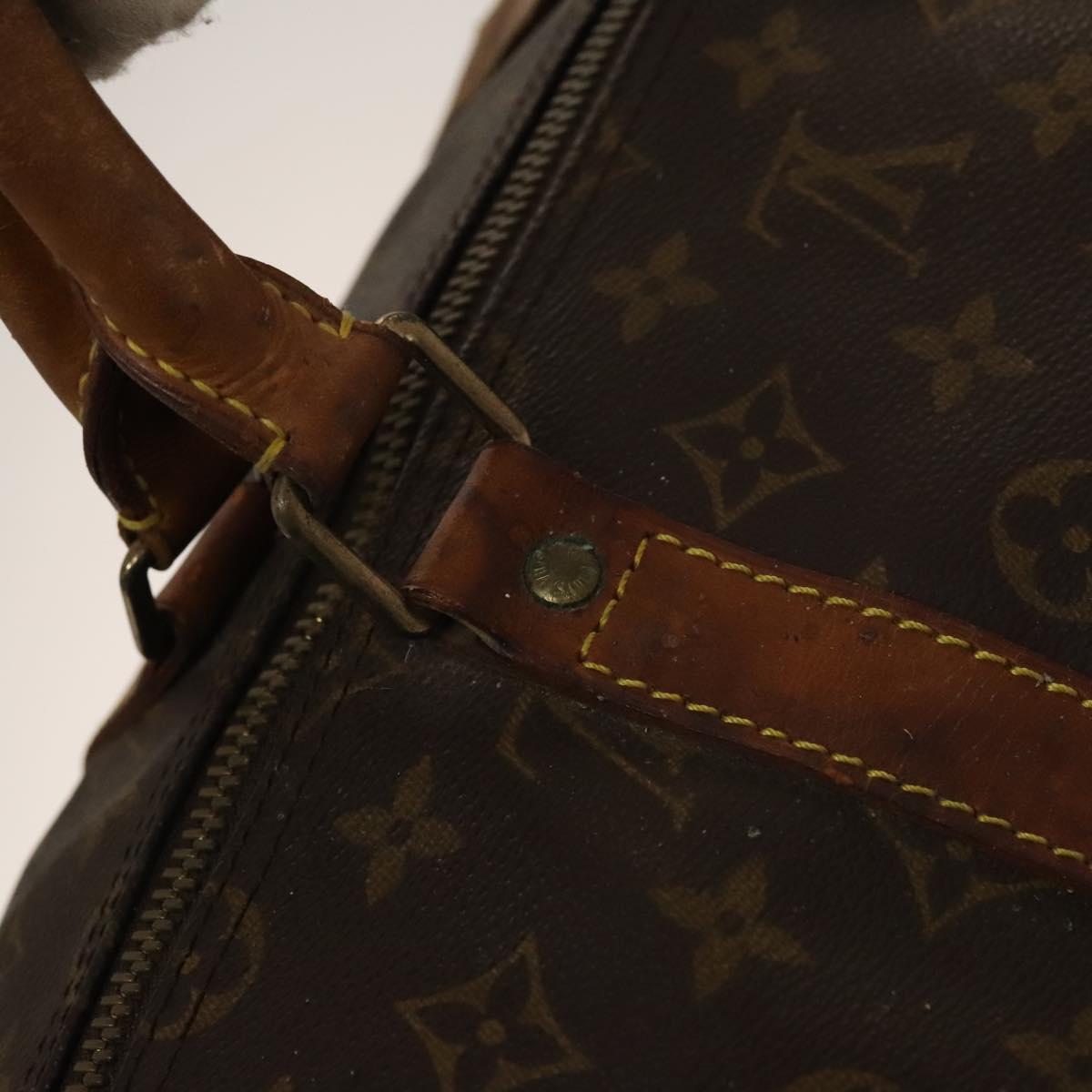 LOUIS VUITTON Monogram Keepall Bandouliere 55 Boston Bag M41414 LV Auth 138588