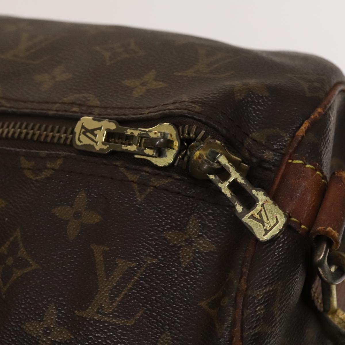 LOUIS VUITTON Monogram Keepall Bandouliere 55 Boston Bag M41414 LV Auth 138588
