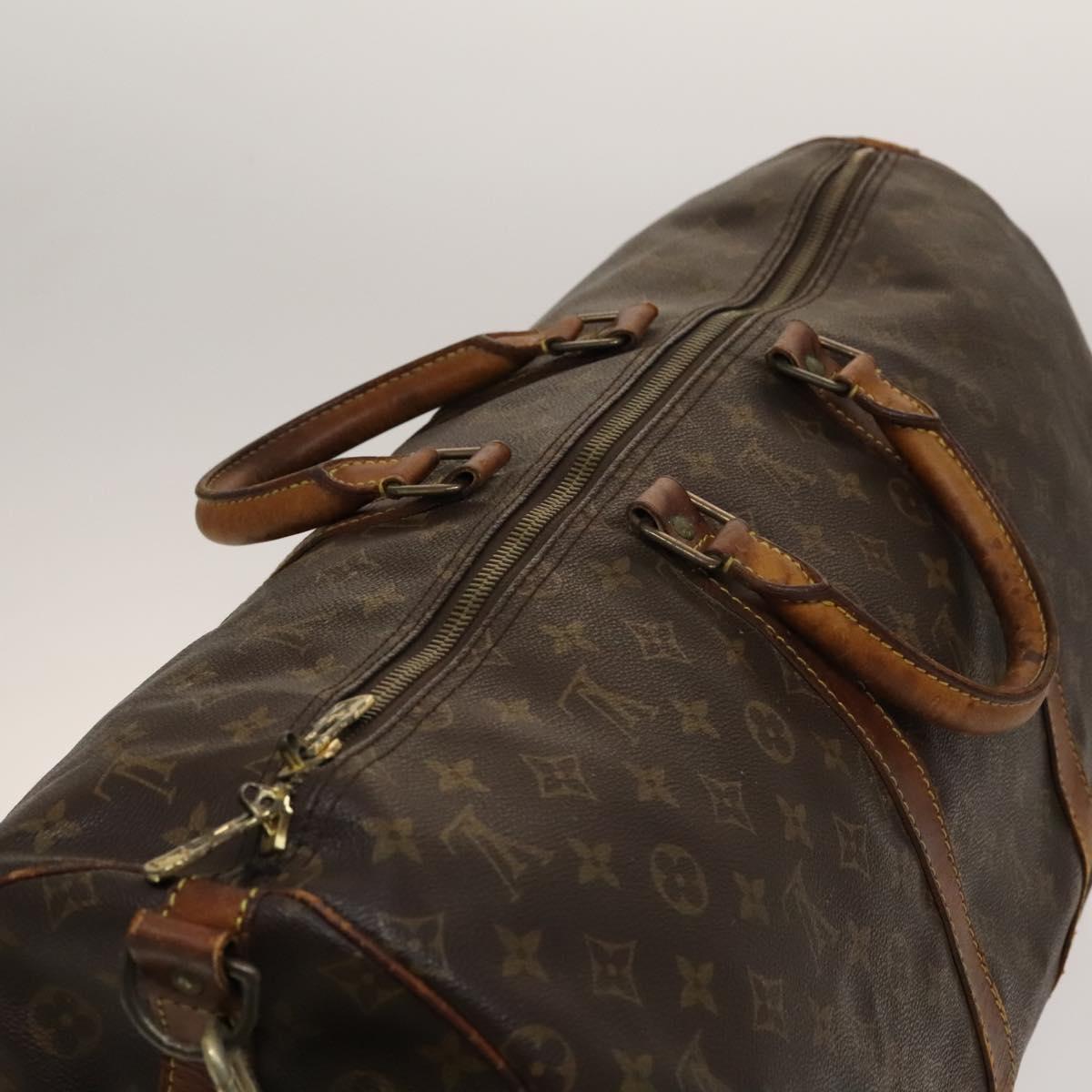 LOUIS VUITTON Monogram Keepall Bandouliere 55 Boston Bag M41414 LV Auth 138588