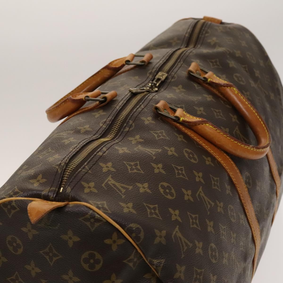 LOUIS VUITTON Monogram Keepall 55 Boston Bag M41424 LV Auth 138603