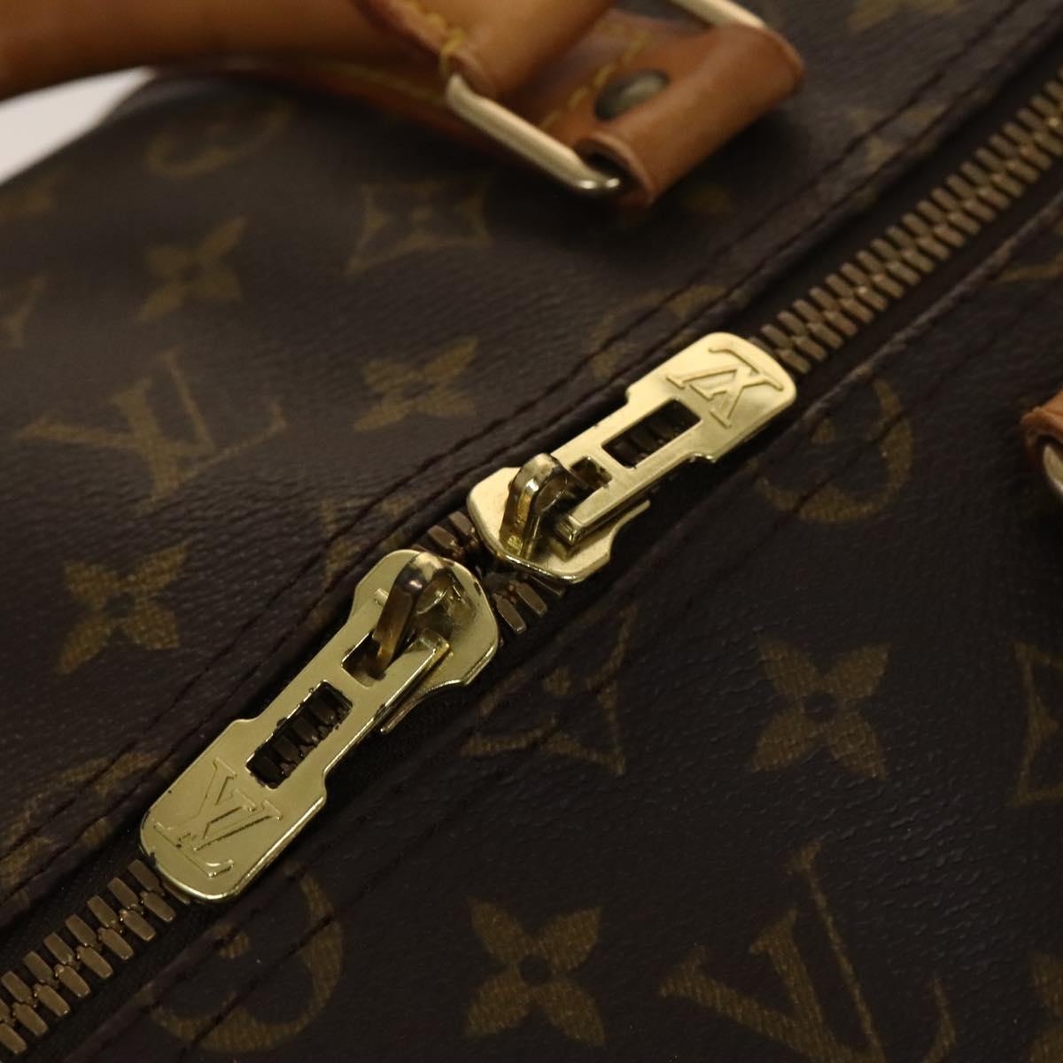 LOUIS VUITTON Monogram Keepall Bandouliere 55 Boston Bag M41414 LV Auth 138605