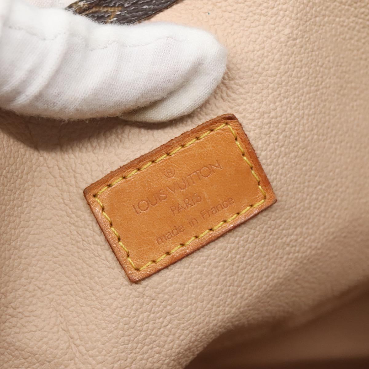 LOUIS VUITTON Monogram Sac Plat Hand Bag M51140 LV Auth 138609