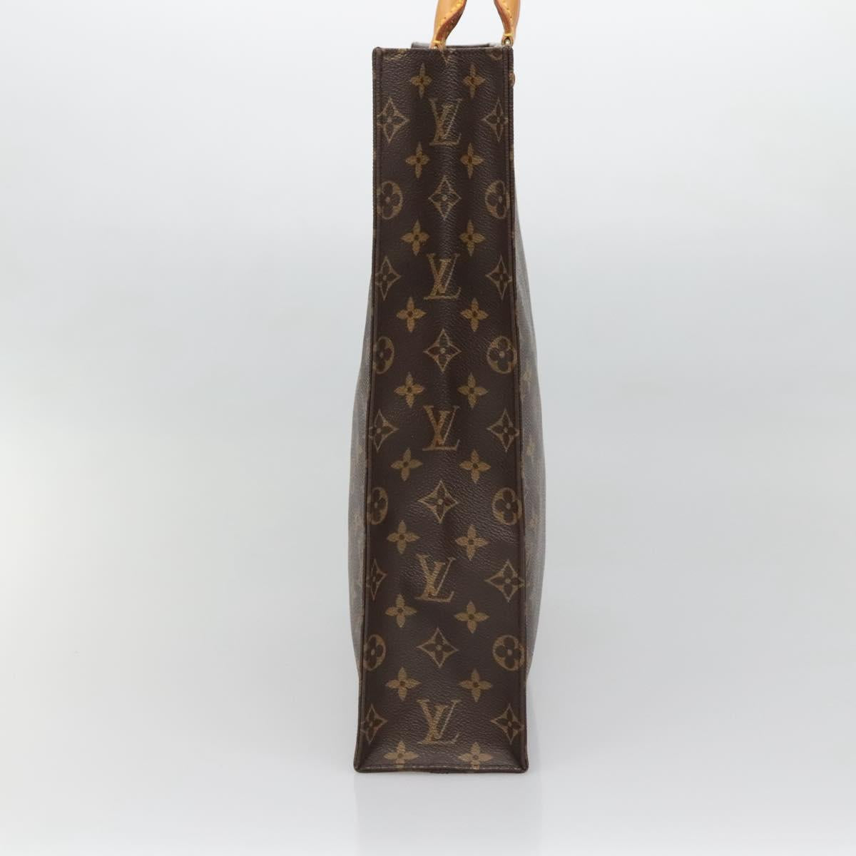 LOUIS VUITTON Monogram Sac Plat Hand Bag M51140 LV Auth 138611
