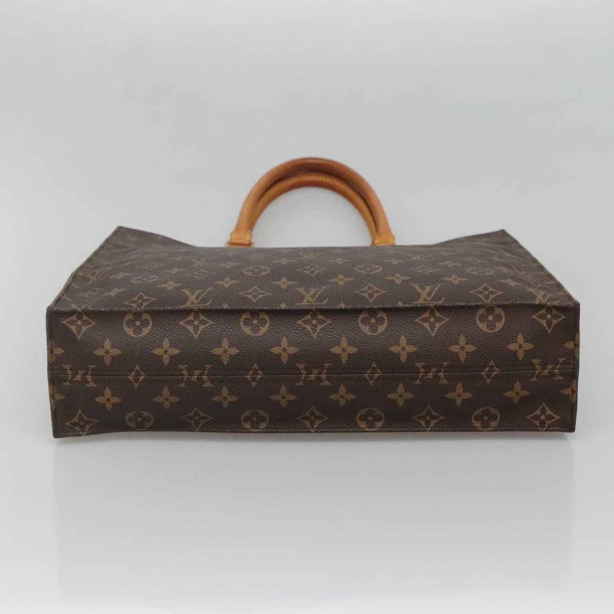 LOUIS VUITTON Monogram Sac Plat Hand Bag M51140 LV Auth 138611