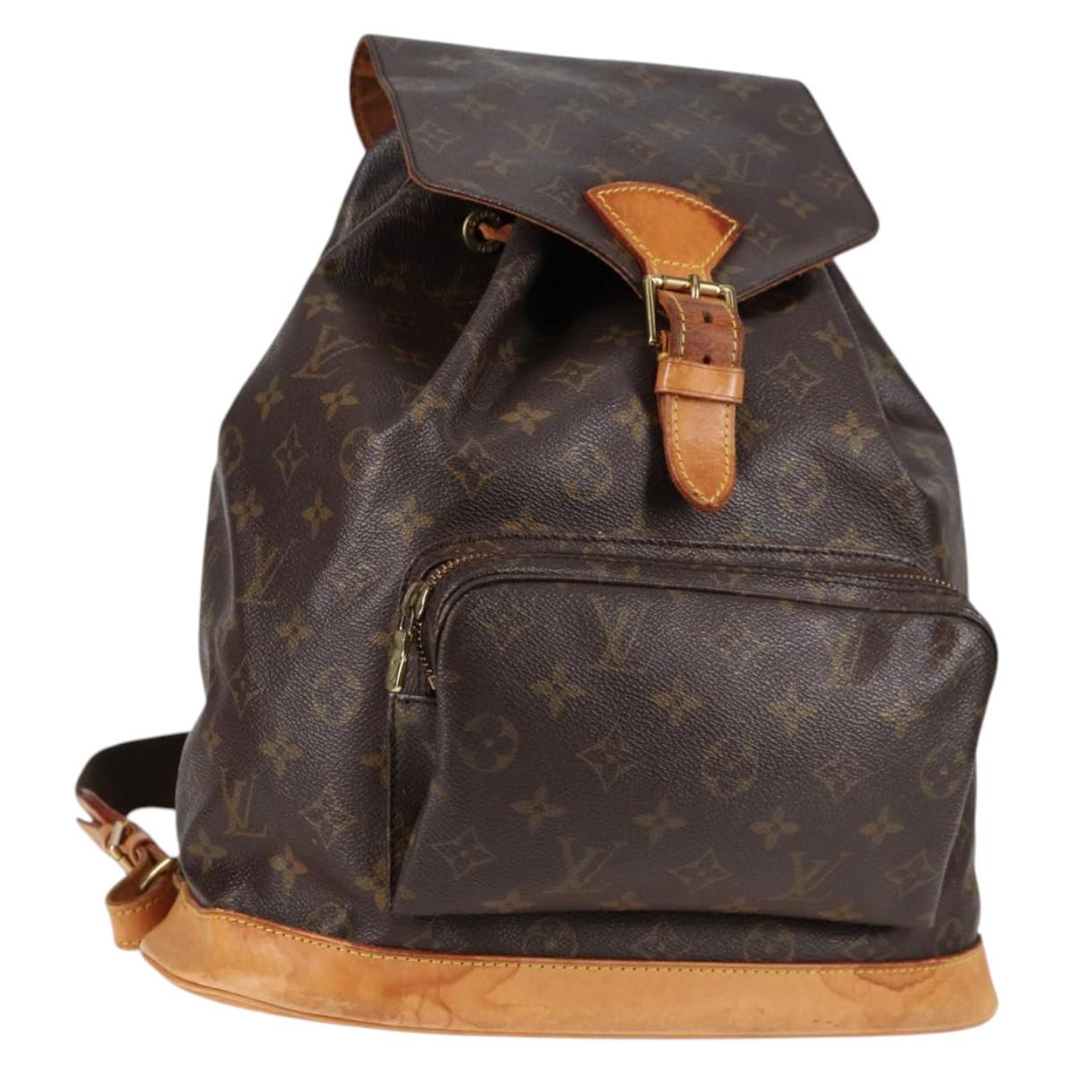 LOUIS VUITTON Monogram Montsouris GM Backpack M51135 LV Auth 138617