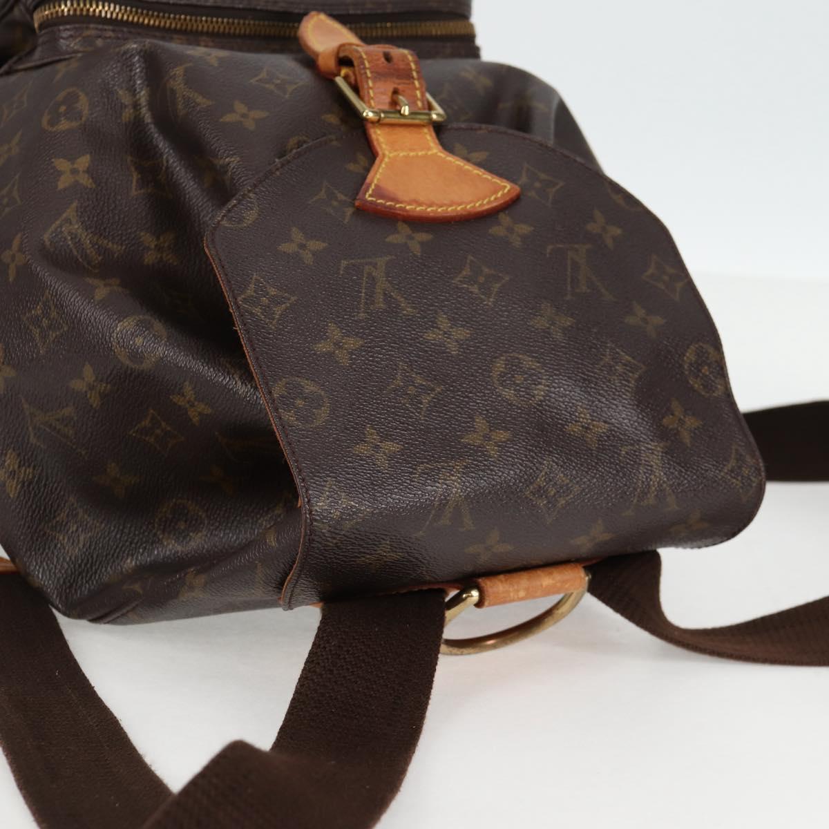 LOUIS VUITTON Monogram Montsouris GM Backpack M51135 LV Auth 138617