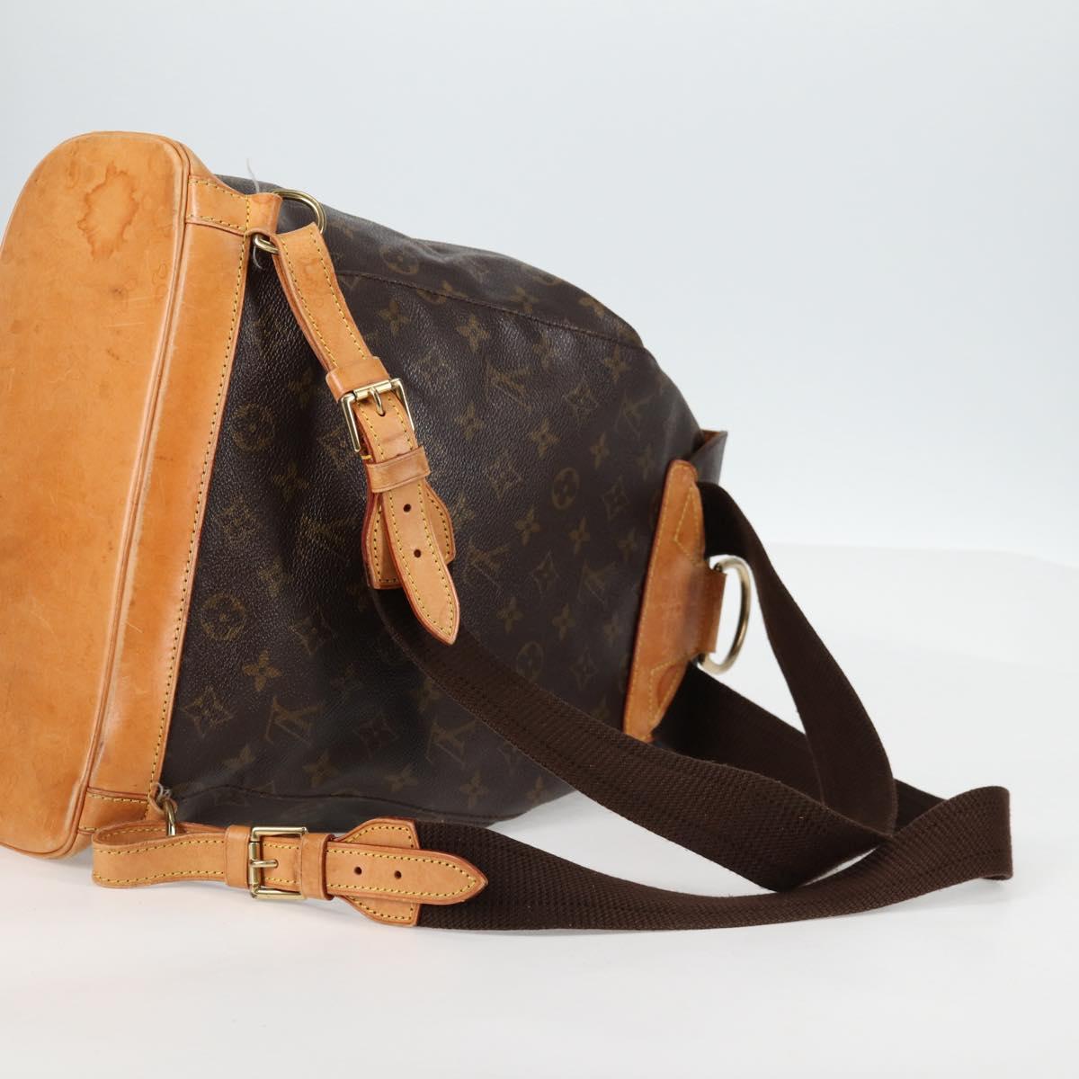 LOUIS VUITTON Monogram Montsouris GM Backpack M51135 LV Auth 138617