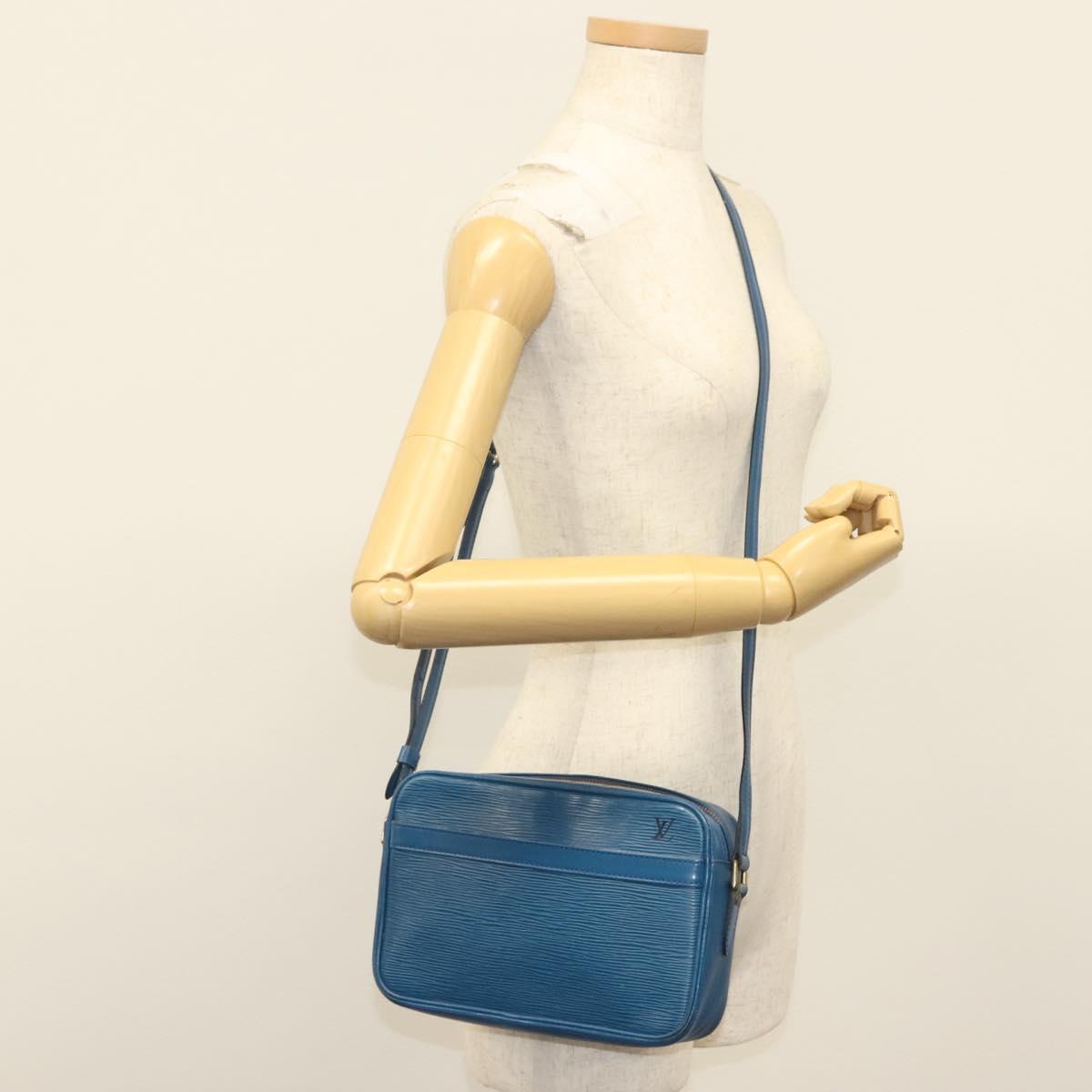 LOUIS VUITTON Epi Trocadero 23 Shoulder Bag Blue M52305 LV Auth 138618