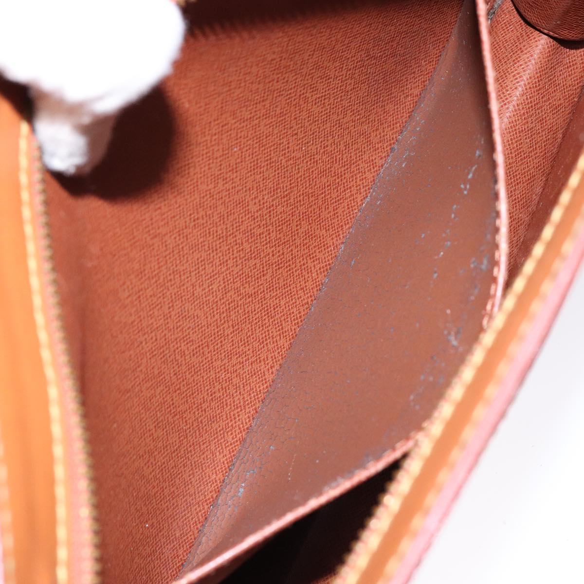 LOUIS VUITTON Epi Pochette Homme Bag Brown Zipangu Gold M52528 LV Auth 138621