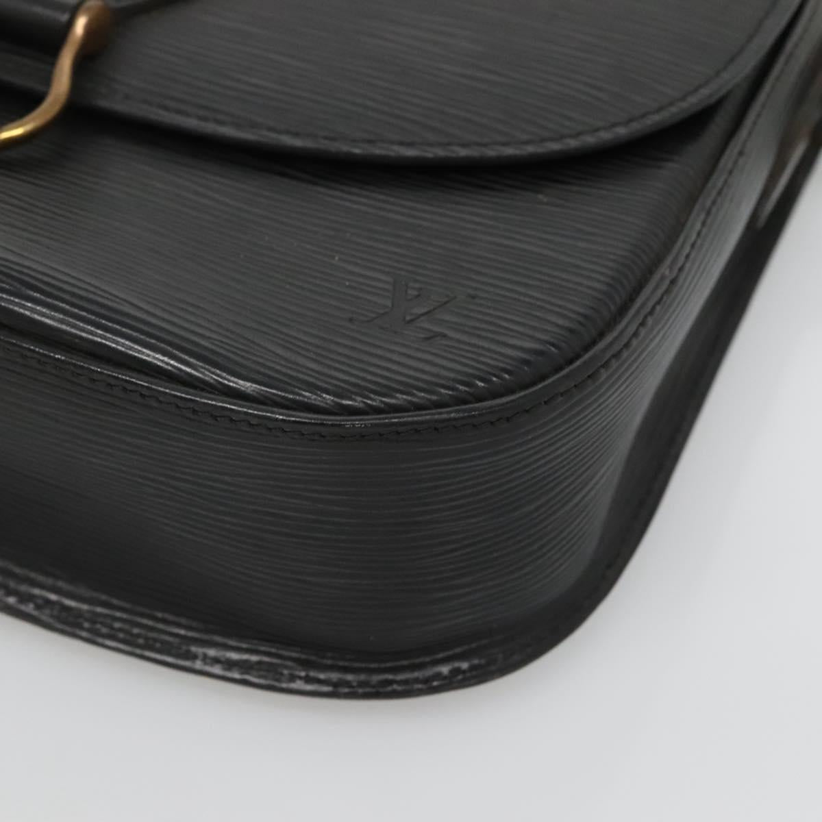 LOUIS VUITTON Epi Saint Cloud GM Shoulder Bag Black Noir M52192 LV Auth 138656
