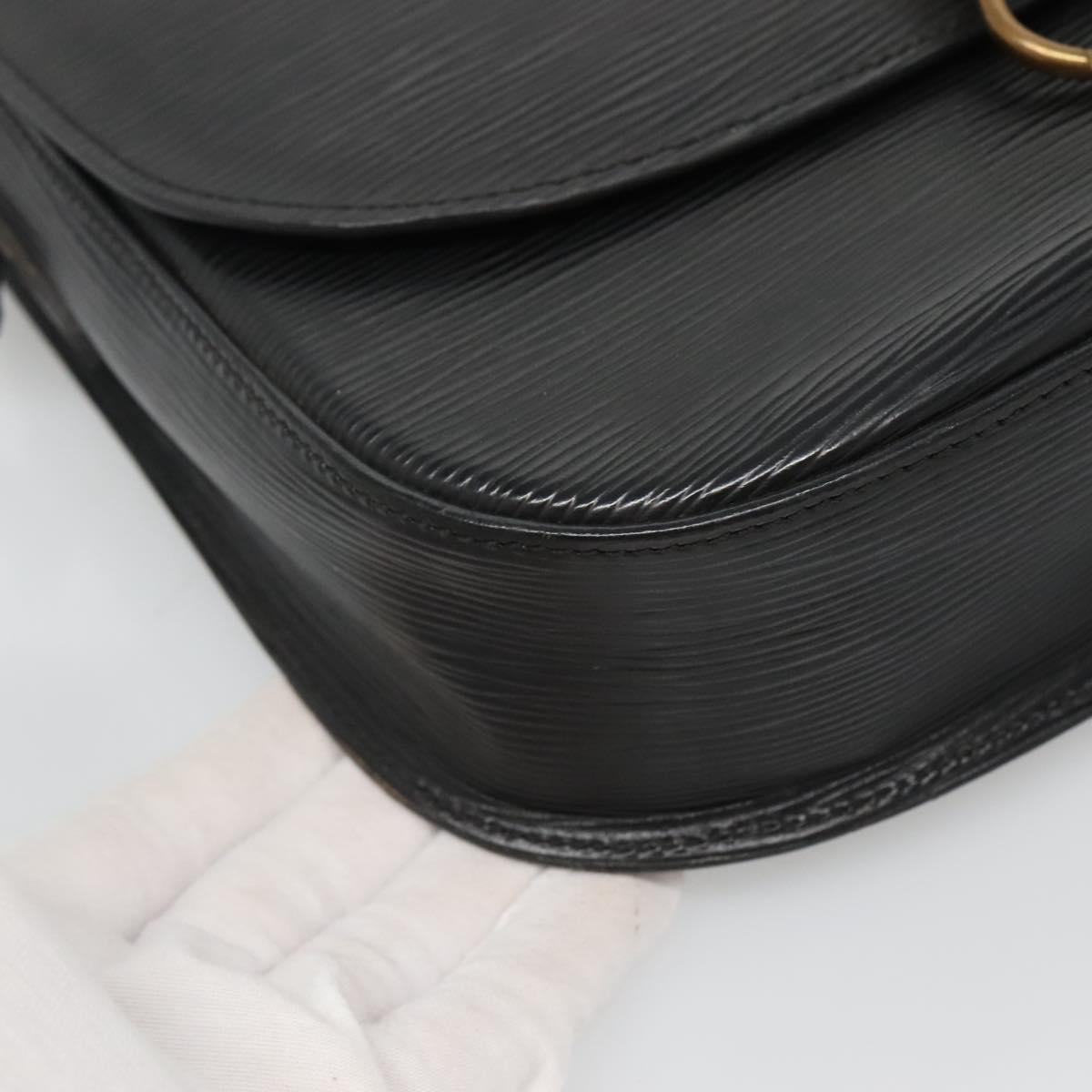 LOUIS VUITTON Epi Saint Cloud GM Shoulder Bag Black Noir M52192 LV Auth 138656