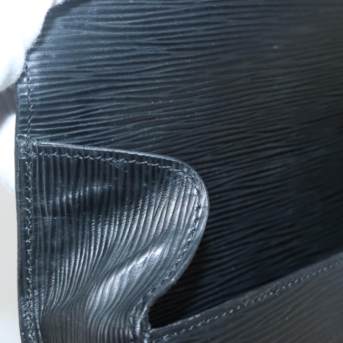 LOUIS VUITTON Epi Saint Cloud GM Shoulder Bag Black Noir M52192 LV Auth 138656