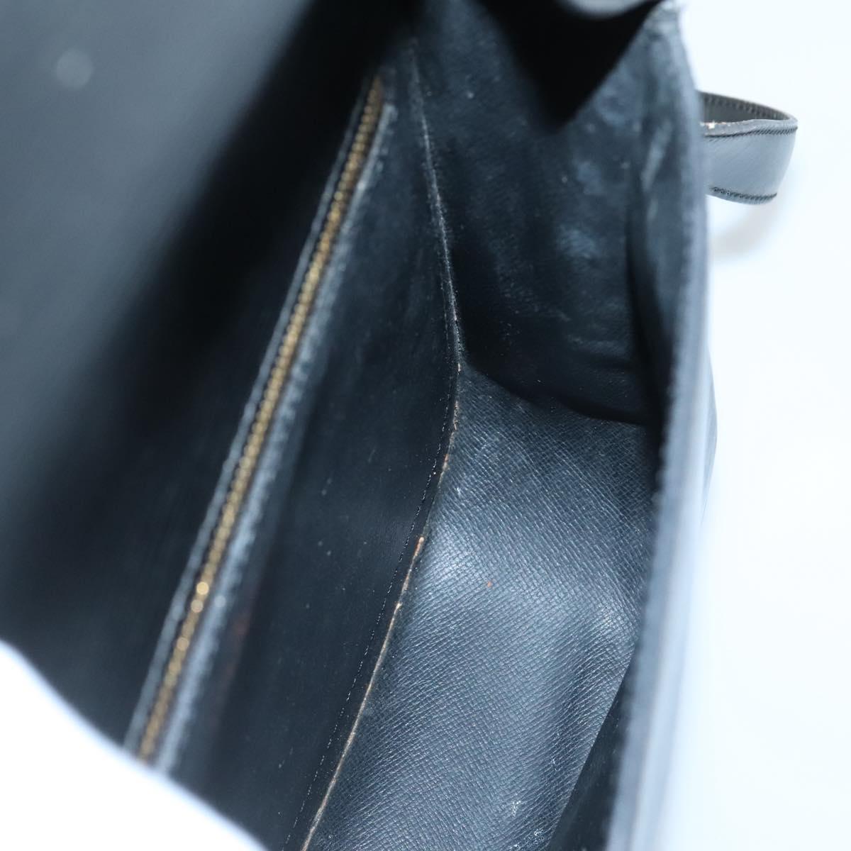 LOUIS VUITTON Epi Saint Cloud GM Shoulder Bag Black Noir M52192 LV Auth 138656