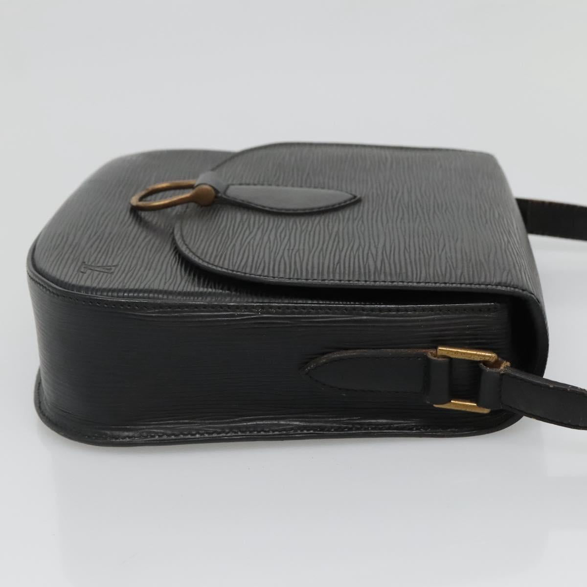 LOUIS VUITTON Epi Saint Cloud GM Shoulder Bag Black Noir M52192 LV Auth 138656