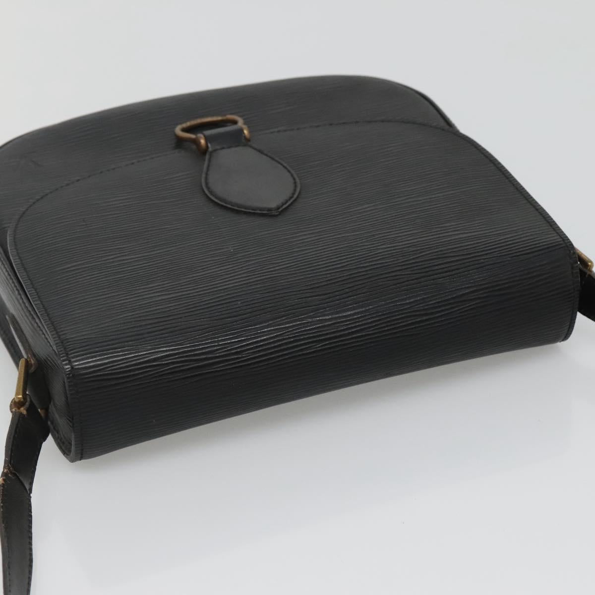 LOUIS VUITTON Epi Saint Cloud GM Shoulder Bag Black Noir M52192 LV Auth 138656