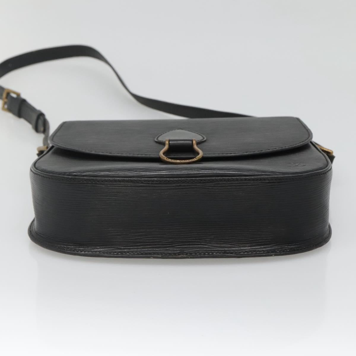 LOUIS VUITTON Epi Saint Cloud GM Shoulder Bag Black Noir M52192 LV Auth 138656