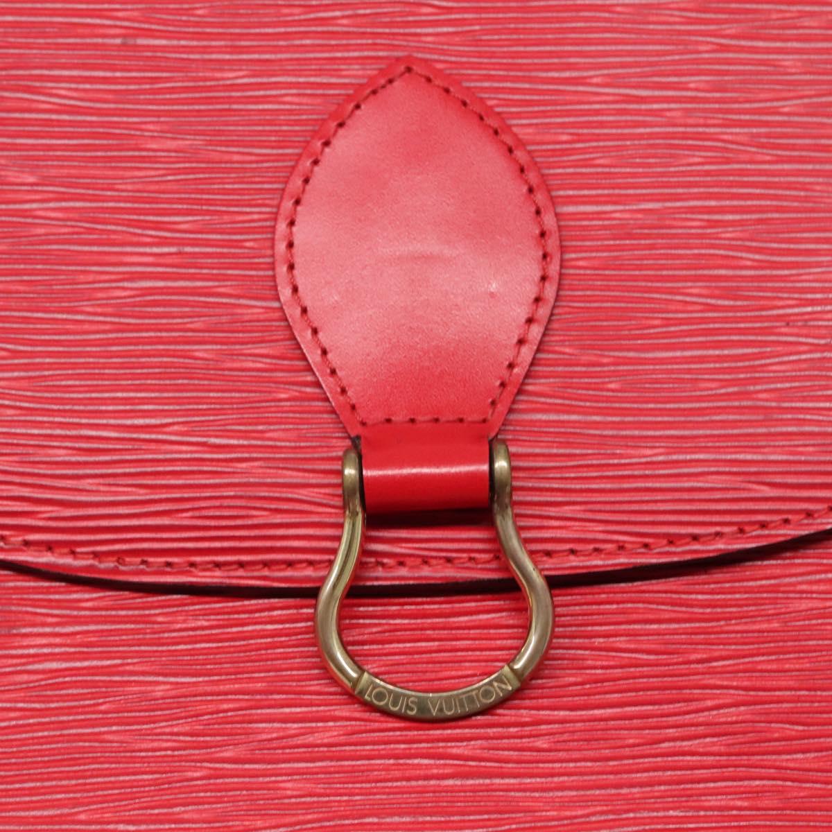 LOUIS VUITTON Epi Saint Cloud GM Shoulder Bag Red M52197 LV Auth 138659A