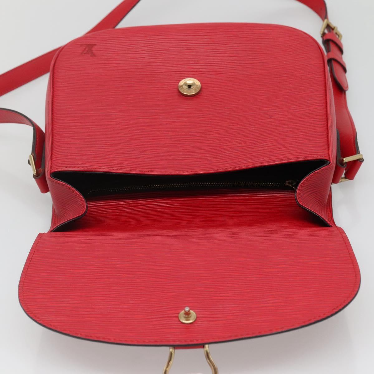 LOUIS VUITTON Epi Saint Cloud GM Shoulder Bag Red M52197 LV Auth 138659A